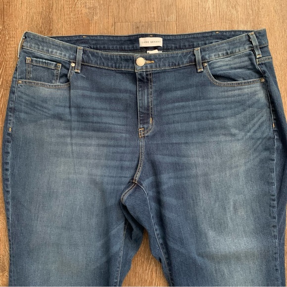 Lane Bryant Mid Rise Girlfriend Crop Jeans Size 24 - Picture 2 of 7